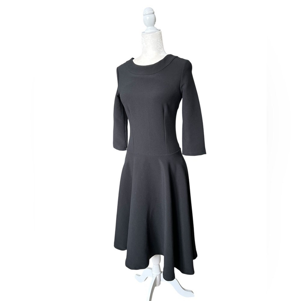 Think chic Midi Black asymmetrical Dress 3/4 sleeve
functional pockets XS - Picture 8 of 14